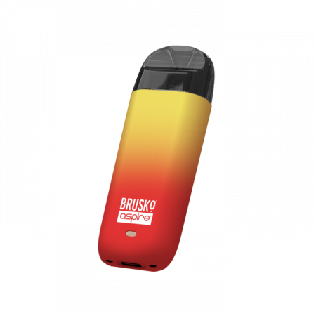 POD-система Brusko Minican 2 (Красно-желтый градиент(Red-yellow gradient), 400 mAh, 11 W, 3 мл, Датчик затяжки)