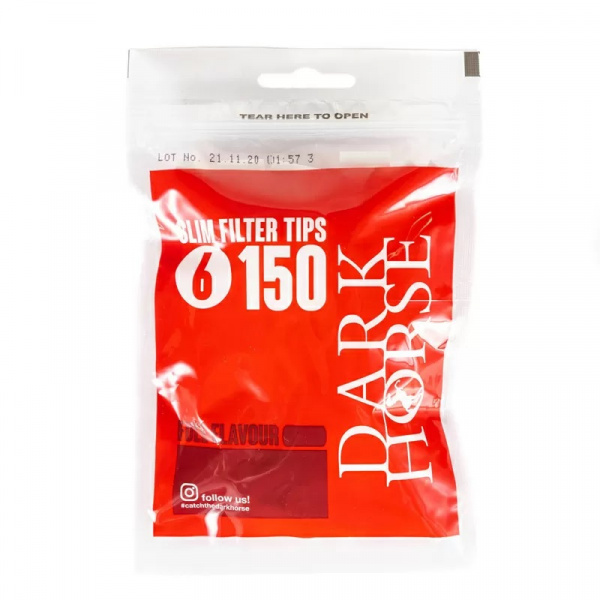 Фильтры для самокруток DarkHorse Slim 150*10 Фильтры для самокруток DarkHorse Slim 150*10