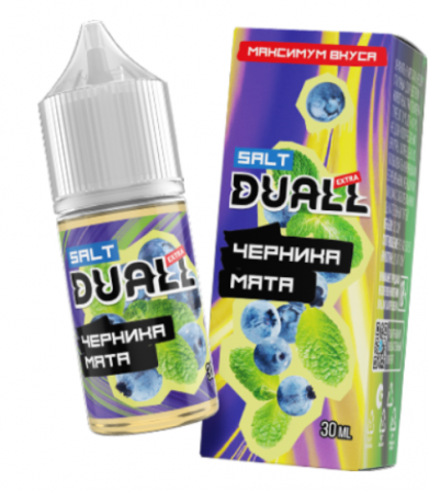 Жидкость Duall Extra salt 30ml LIGHT 20mg (Черника мята, Light)