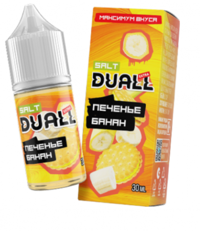 Жидкость Duall Extra salt 30ml HARD 50mg (Печенье банан, Hard)