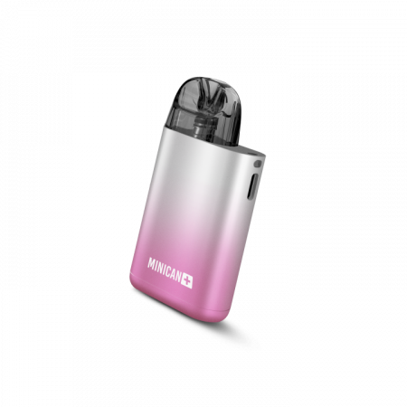 POD-система Brusko Minican Plus (Розово-белый градиент(Pink-white gradient), 850 mAh, 11 W, 3 мл, Датчик затяжки)