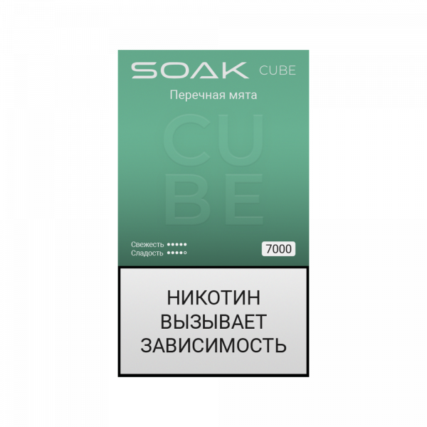 SOAK CUBE 7000тяг (Перечная мята)