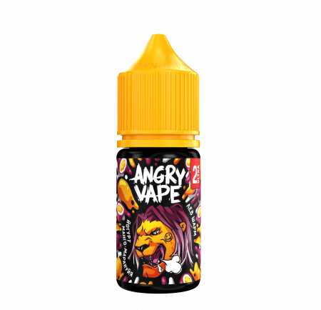 Жидкость Angry Vape salt 30ml 50mg (2 Ultra) Sour (Лев Шарм (Йогурт манго-маракуйя), Hard)