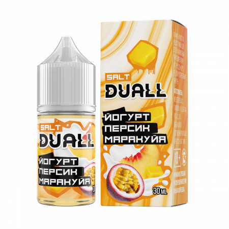 Жидкость Duall salt 30ml LIGHT 20mg (Йогурт Персик Маракуйя, Light)