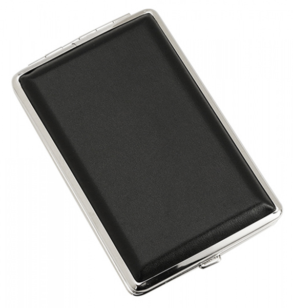 Портсигар S.Quire, нержавеющая сталь, искуственная кожа, чёрный, 7,4х11,5х1,8 см (340023-03) Портсигар S.Quire, нержавеющая сталь, искуственная кожа, чёрный, 7,4х11,5х1,8 см (340023-03)