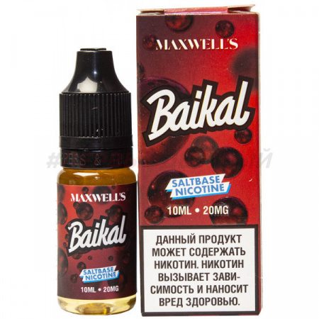 Жидкость Maxwells salt 10ml 20mg (Baikal (Напиток байкал), Light)