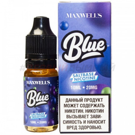 Жидкость Maxwells salt 10ml 20mg (Blue (Холодный лимонад с черникой, ежевикой и голубикой), Light)