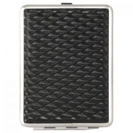 Портсигар S.Quire, сталь + искусственная кожа черный (340023-82-2)