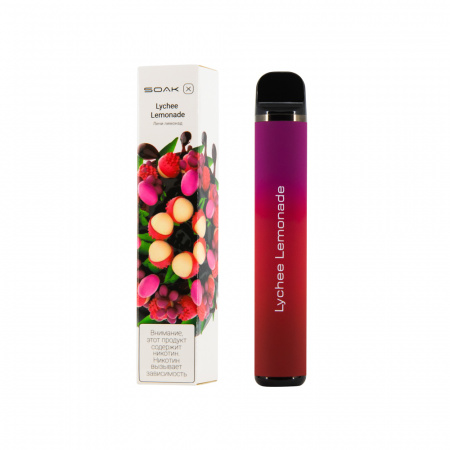 SOAK X 1500тяг (Lychee Lemonade (лимонад и личи ), 1500 тяг)