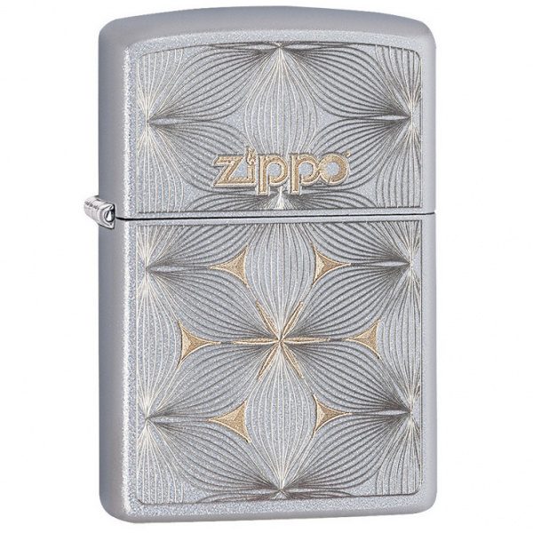 Зажигалка ZIPPO Classic с покрытием Satin Chrome латунь/сталь, серебристая, матовая Зажигалка ZIPPO Classic с покрытием Satin Chrome латунь/сталь, серебристая, матовая