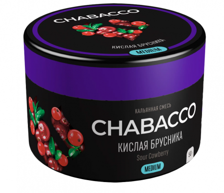 Chabacco 50г (Medium, Кислая Брусника)