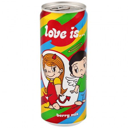 Напиток LOVE IS... 0.33мл Ж/Б (Berry mix (Ягодный микс))