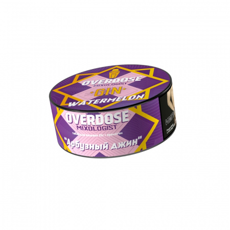 Overdose 25г (GIN WATERMELON (Арбузный джин), Крепкий)