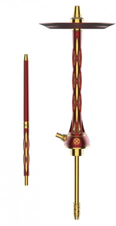 Кальян Blade Hookhah One M (Red-Gold, 60 см, 14 мм, Шахта, Шланг, Мундштук, Мелассоуловитель, Нержавеющая сталь, Да)